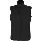 Sol Dames/Dames Falcon Bodywarmer Softshell met rits (Zwart)