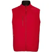Sol Heren Falcon Softshell Bodywarmer met rits (Peperrood)