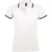 Sol Dames/Dames Pasadena Poloshirt (Wit/Zwaar)