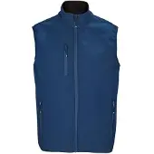 Sols Heren Falcon Softshell Bodywarmer met rits (Afgrond blauw)