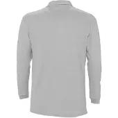 Sols Heren Winter II gemêleerd poloshirt met lange mouwen (Grijze Melange)