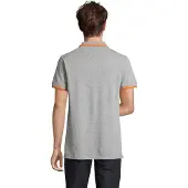 Sols Heren Pasadena Melange Poloshirt (Grijs gemêleerd/oranje)