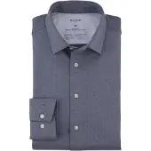 Olymp business overhemd Luxor 24/7 modern fit grijs jersey