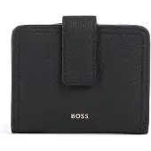 BOSS Leren portemonnee met logoletters