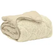vidaXL Winter Duvet Crème 200 x 240 cm Microvezel en Teddy fleece