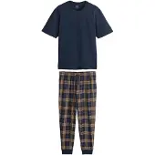 Next Pyjama lang navy / bruin / wit