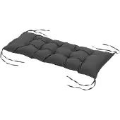 Outsunny -Sitzkissen-Polyester, Schaumstoff-100L x 40B x 10H cm-Dunkelgrau
