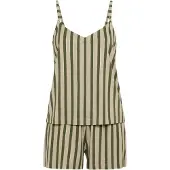 LASCANA Korte pyjama goud / olijfgroen / pastelgroen
