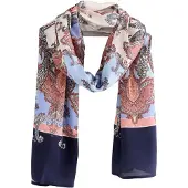 Ted Baker Sjaal marine / lichtblauw / rood / wit