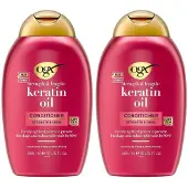 OGX Strength & Length+ Keratine Olie Conditioner 2x385 ml Conditioner