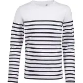 Sols Kinderen/Kinderen Matelot Gestreept T-shirt Met Lange Mouwen (Wit/Zwaar)