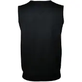Sols Unisex Heren Mouwloze V Hals Trui Vest (Zwart)