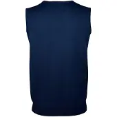 Sols Unisex Heren Mouwloze V Hals Trui Vest (Marine)