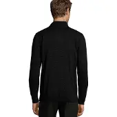 Sols Heren Gordon gebreid vest met rits (Zwart)