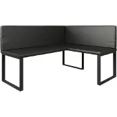 Vicco Ravon Eetkamerhoekbank – 120 x 150 cm Zwart