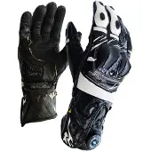 MUGENRACE Cowy Zwart Witte Handschoenen Maat M