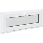 vidaXL Kelderraam RISOR 110 x 40 cm PVC en Glas Wit