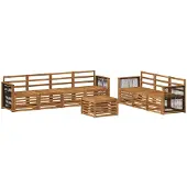 vidaXL Sofa-Sets 8 st Massief Acacia Hout
