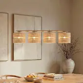TK Lighting Hanglamp Calma, dimbaar, crème / amber, Woon-/ Eetkamer, hanglamp