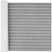 vidaXL Bootmat Gestreept Lichtgrijs en wit 240 x 90 cm EVA