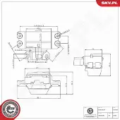 ESEN SKV 75SKV349 Motorsteunlager
