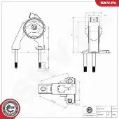 ESEN SKV 75SKV408 Motorsteunlager
