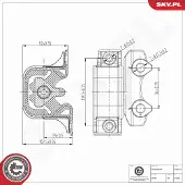 ESEN SKV 75SKV374 Motorsteunlager