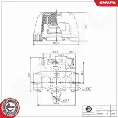 ESEN SKV 75SKV367 Motorsteunlager