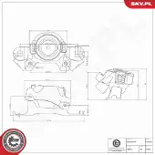 ESEN SKV 75SKV400 Motorsteunlager
