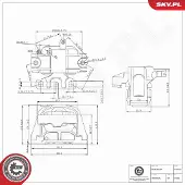 ESEN SKV 75SKV347 Motorsteunlager