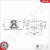 ESEN SKV 75SKV373 Motorsteunlager