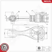 ESEN SKV 75SKV378 Motorsteunlager
