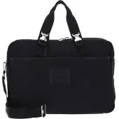 Lacoste business tas schoudertas met laptopvak Classics Computer Bag Noir zwart