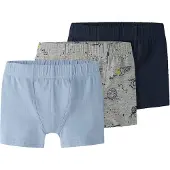 Name it Onderbroek nachtblauw / lichtblauw / geel / grijs gemêleerd