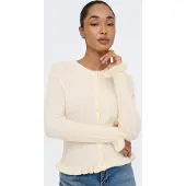 ONLY Gebreid vest 'ONLibi' wolwit