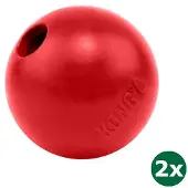 Kong classic bal met gat rubber 2x 9x9x9 cm