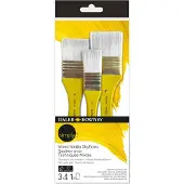 Daler Rowney Merkloos Penseelset Synthetisch Wit Haar, 3 Stuks