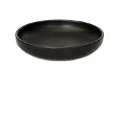 Bazar Bizar Diep bord Burned | terracotta zwart 22x22x5 cm borden | NADUVI