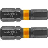 Graphite - Slagbit HEX5 - 25 mm - Staal S2 - Verhoogde Flexibiliteit