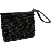 Bazar Bizar De Black Beaded Portemonnee - Zwart