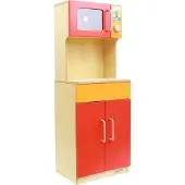 Masterkidz Houten Keukenplank Keukenkast + Magnetron - UNI