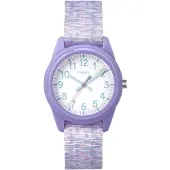 Timex Time Machines TW7C12200 Horloge - Textiel - Paars - Ø 32 mm
