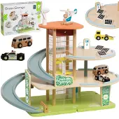 ClassicWorld Classic World Houten Duurzame Garage met Accessoires, 19dlg.
