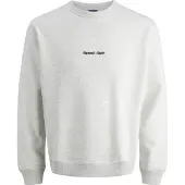Jack & Jones Sweatshirt 'JORNorrebro' zwart / wit gemêleerd