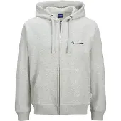 Jack & Jones Sweatvest 'JORNorrebro' zwart / wit gemêleerd