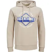 Jack & Jones Sweatshirt beige / azuur / wit