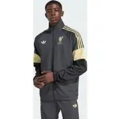 Adidas Liverpool Lifestyler Trainingsjack Donkergrijs Goud Zwart