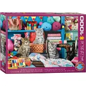Eurographics Kittens in the Sewing Room Puzzel (1000 stukjes)