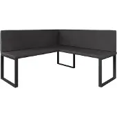 Vicco Ravon Eetkamerhoekbank – 150 x 150 cm Antraciet