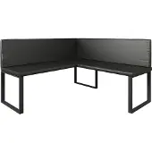 Vicco Ravon Eetkamerhoekbank – 150 x 150 cm Zwart